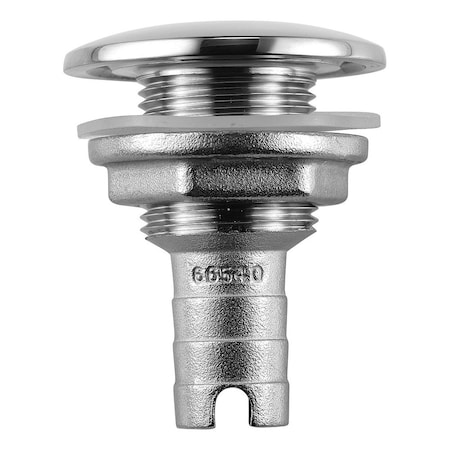 Attwood Attwood Stainless Steel Thru-Hull Short Straight Barbed, 3/4 in. Inner Diameter 66541-3